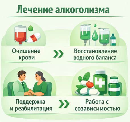 лечение алкоголизма в Апатитах этапы
